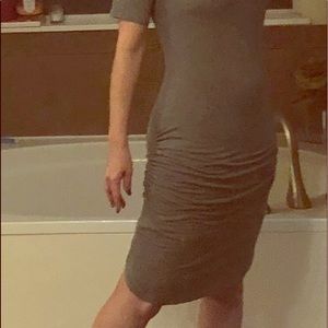 Gray t-shirt dress